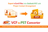 Export vCard Files into Outlook PST with Proper Contact Arrangement