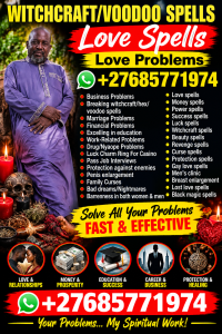 Traditional and spiritual healing love spell Doctor Anushika +27685771974