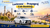 Lucknow to Prayagraj Cab Booking One Way & Round Trip